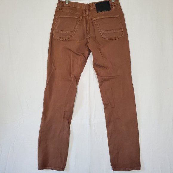 Roark Standard Slim Fit Jeans Mens Size 30 x 32 (measures 30x31) Low Rise Brown - Picture 4 of 9